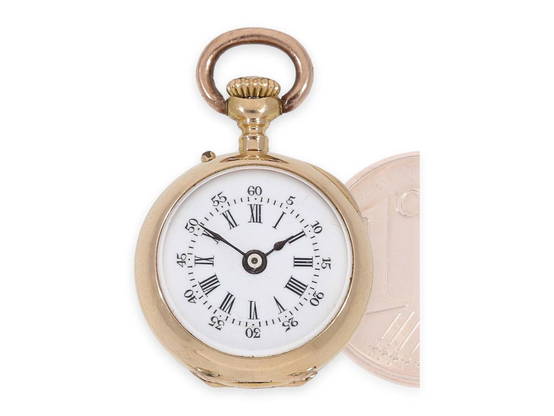 Taschenuhr/Anhängeuhr: Rarität, eine der kleinsten Louis XV Präzisionstaschenuhren der Welt, Auguste