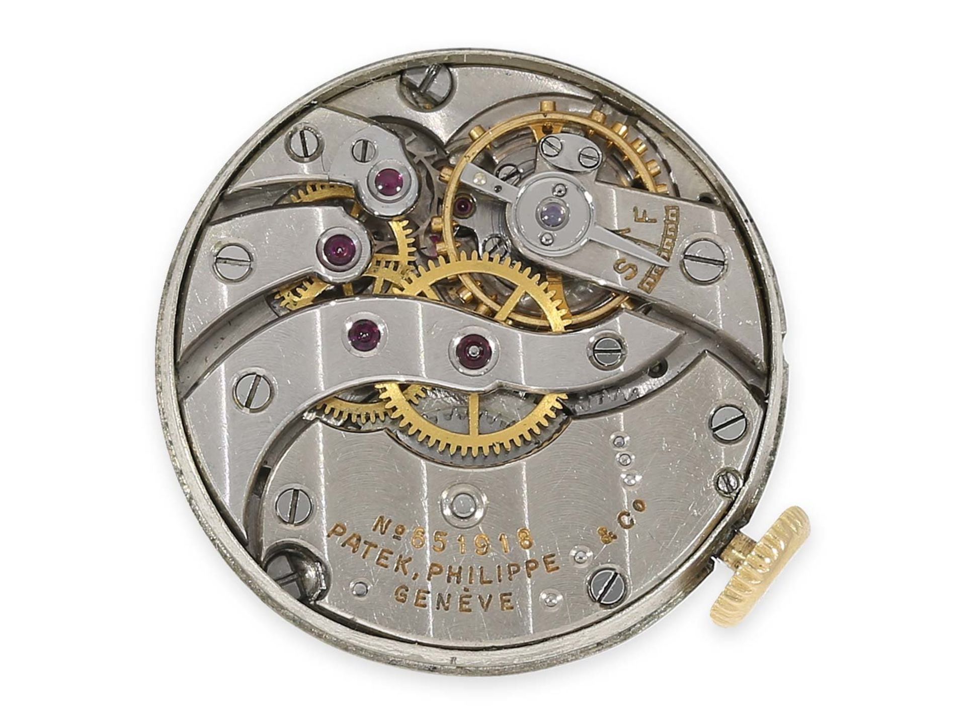 Ringuhr: außergewöhnliche Ringuhr, signiert Patek Philippe, vermutlich 30er JahreCa. Ø20mm, rundes - Bild 6 aus 6