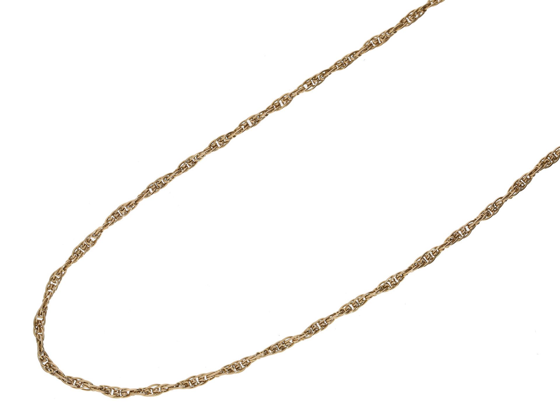 Kette/Collier: lange vintage Collier-Kette aus 18K RotgoldCa. 68cm lang, ca. 9,6g, 18K Rotgold,