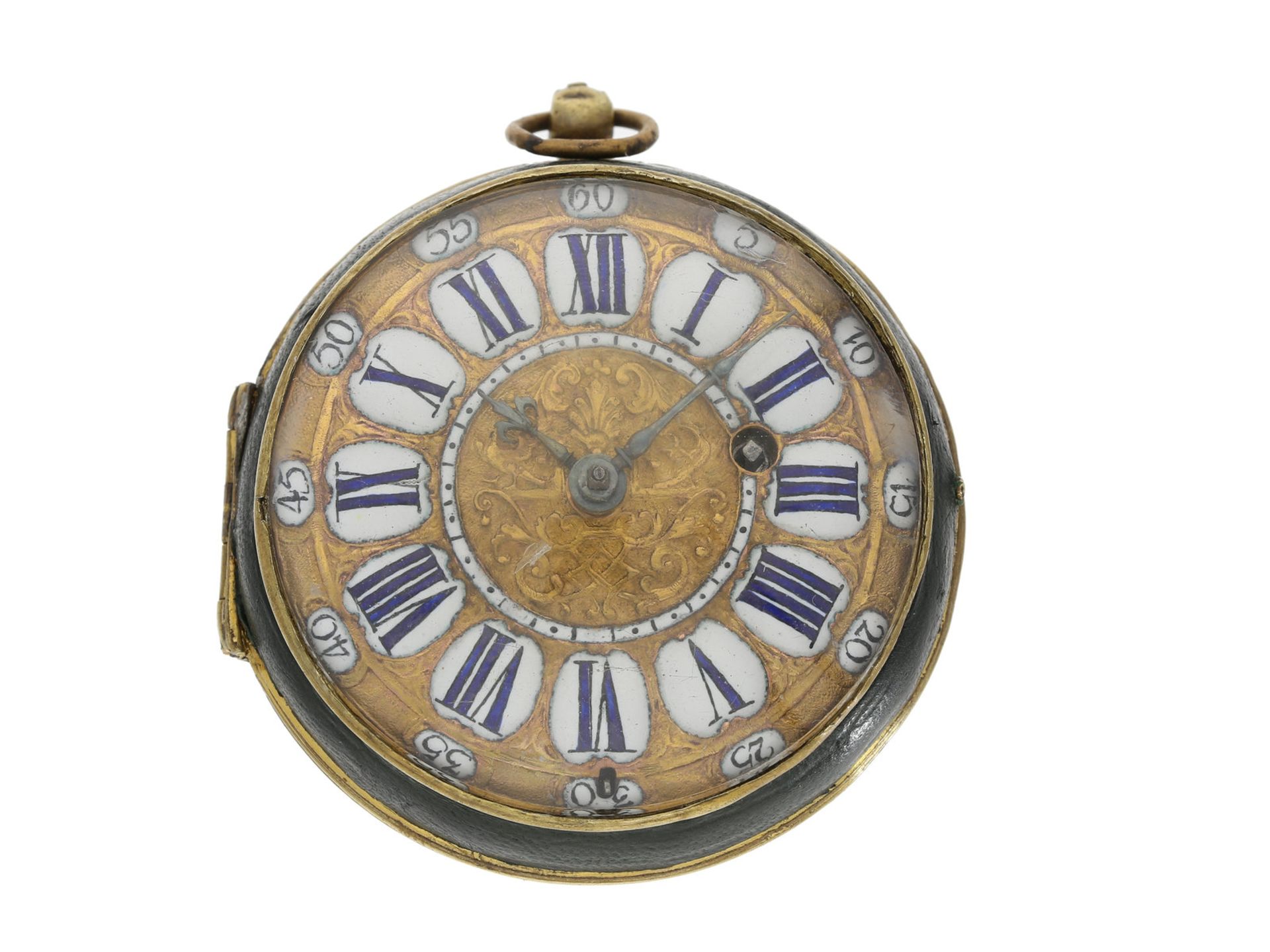 Taschenuhr: ganz frühe französische Oignon Taschenuhr, um 1700, signiert Dutens a ParisCa. 57mm, ca.