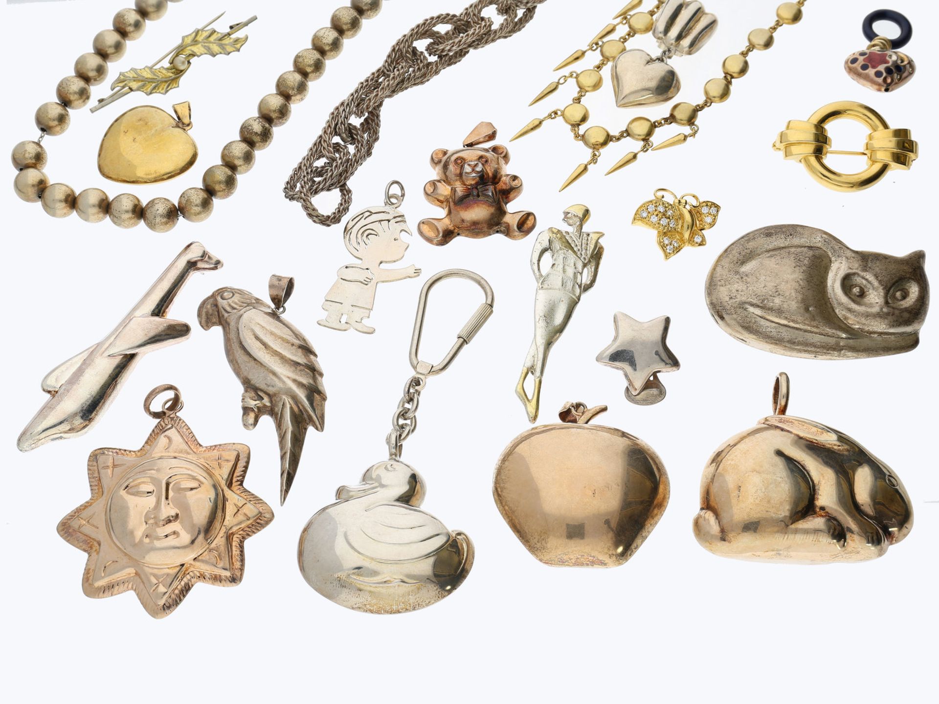 Silberschmuck: großes und interessantes Konvolut Silberschmuck, vintage, Fundgrube mit