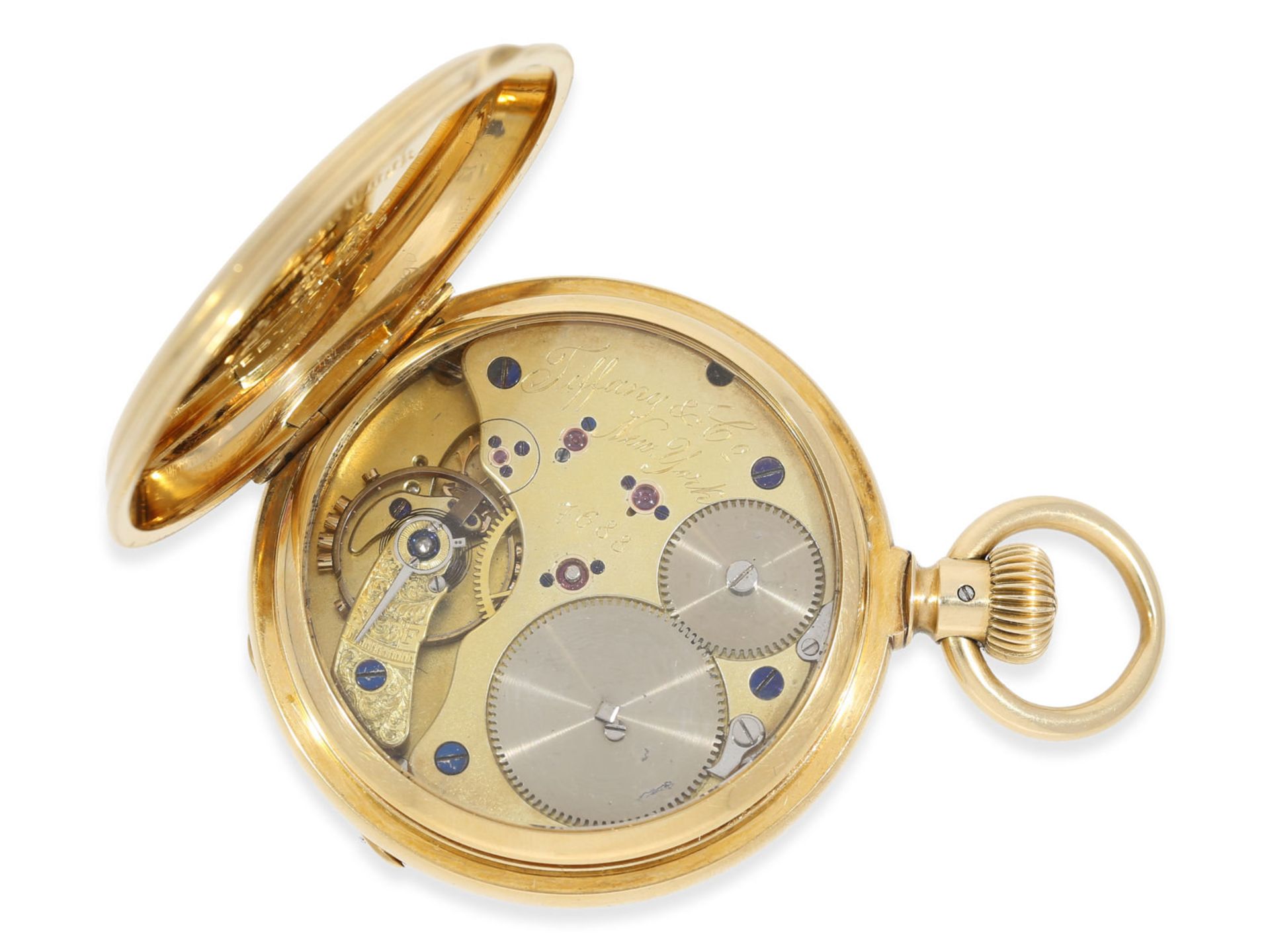 Pocket watch: very early and rare A. Lange & Söhne man's pocket watch of best quality 1A, - Bild 2 aus 4