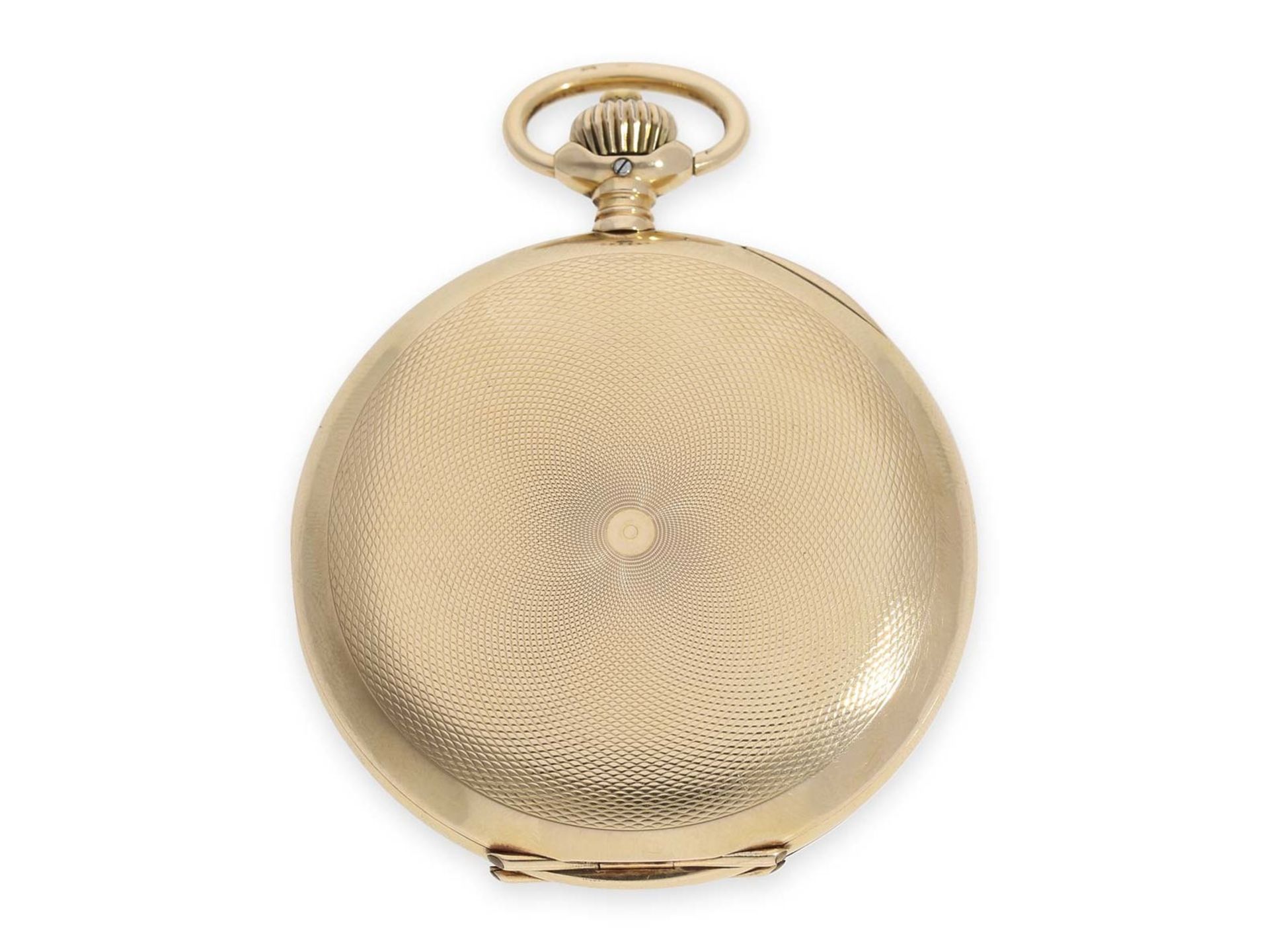 Pocket watch: precision lever watch by IWC Schaffhausen, gold hunting case No. 671617, ca. 1916Ca. - Bild 7 aus 7