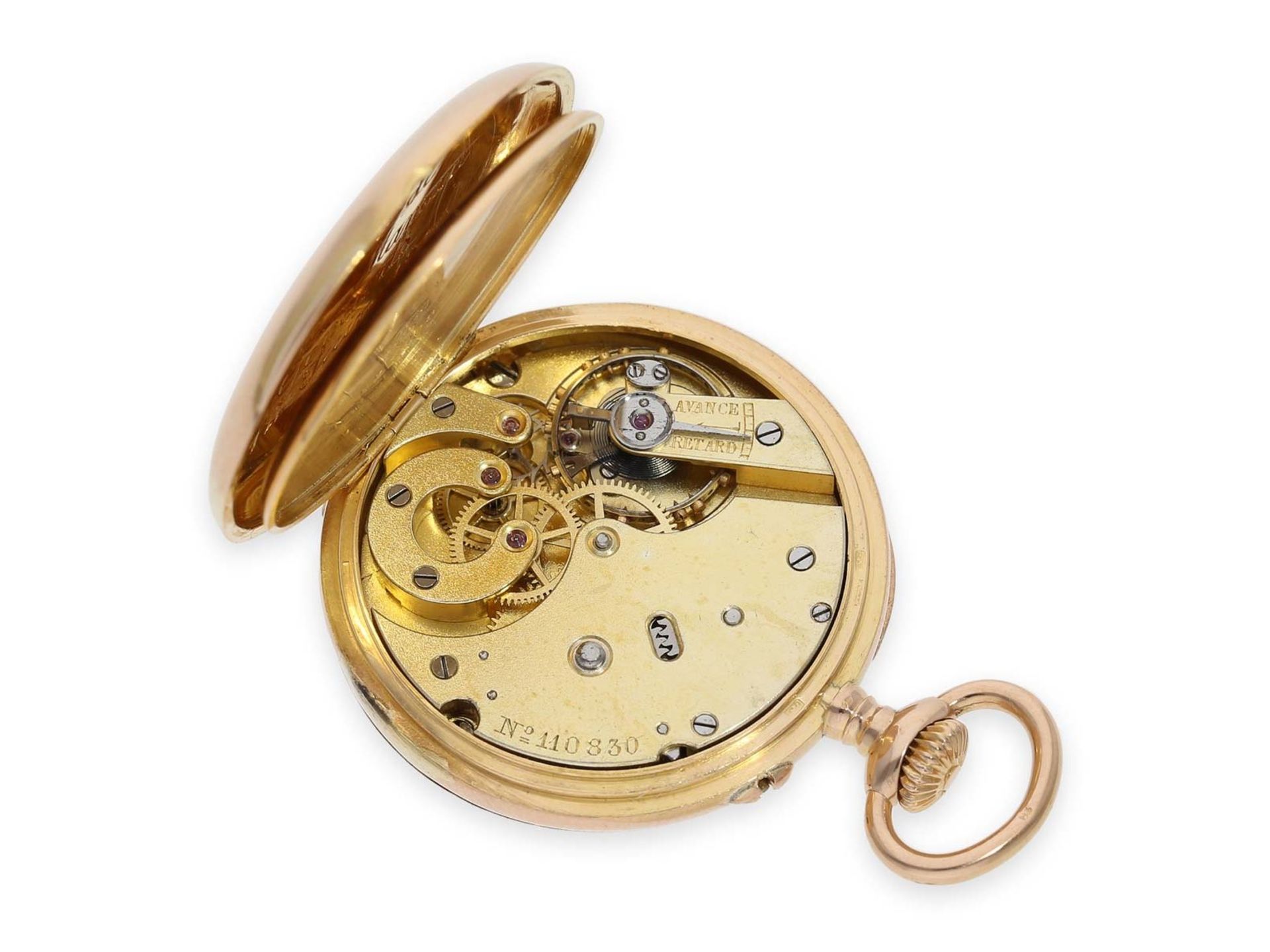 Pocket watch: pink gold Patek Philippe lady's watch with very rare calibre, Geneva around 1895Ca. - Bild 2 aus 6
