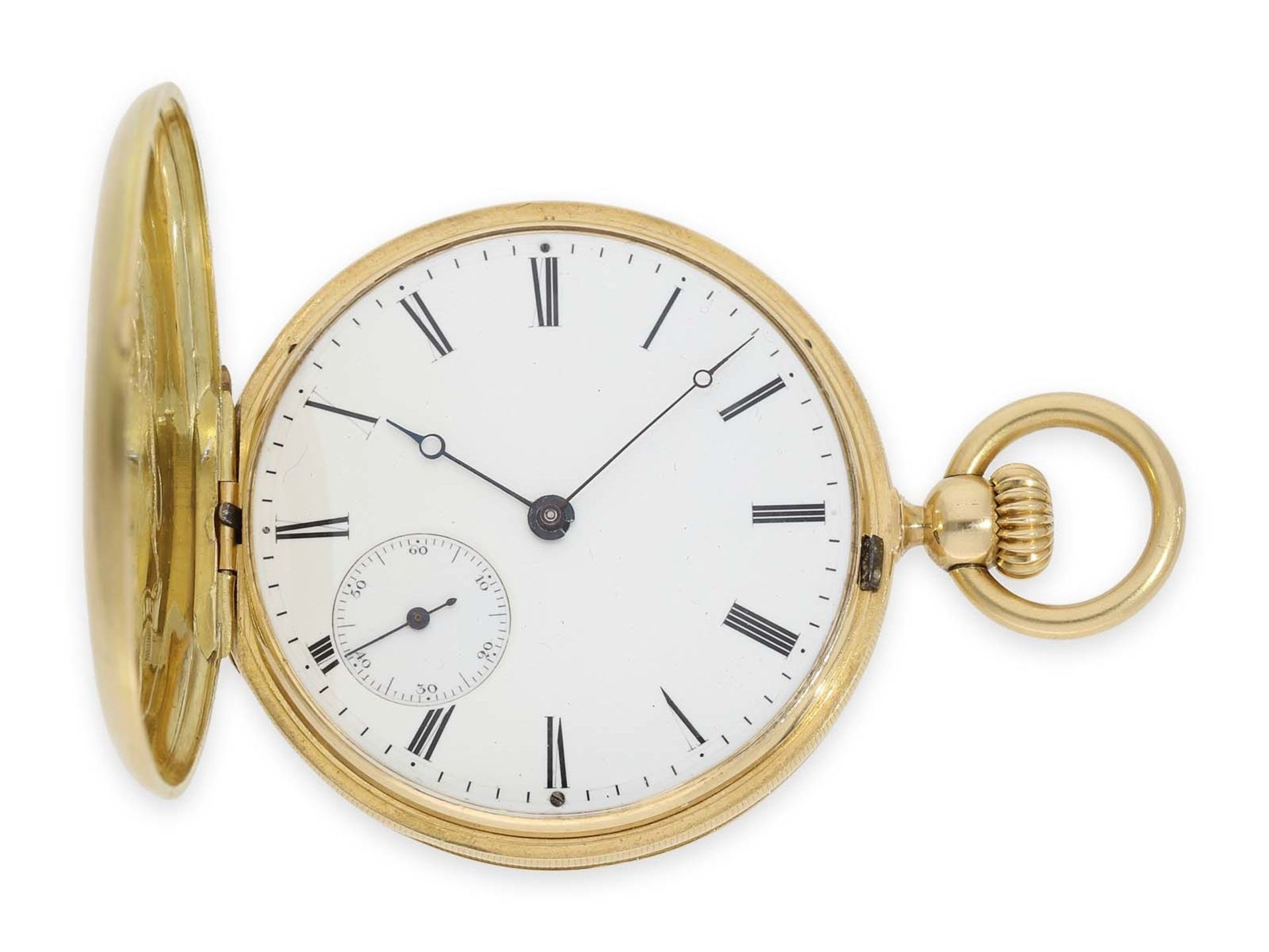 Pocket watch: historically interesting Patek Philippe pocket watch No. 7114, one of the earliest