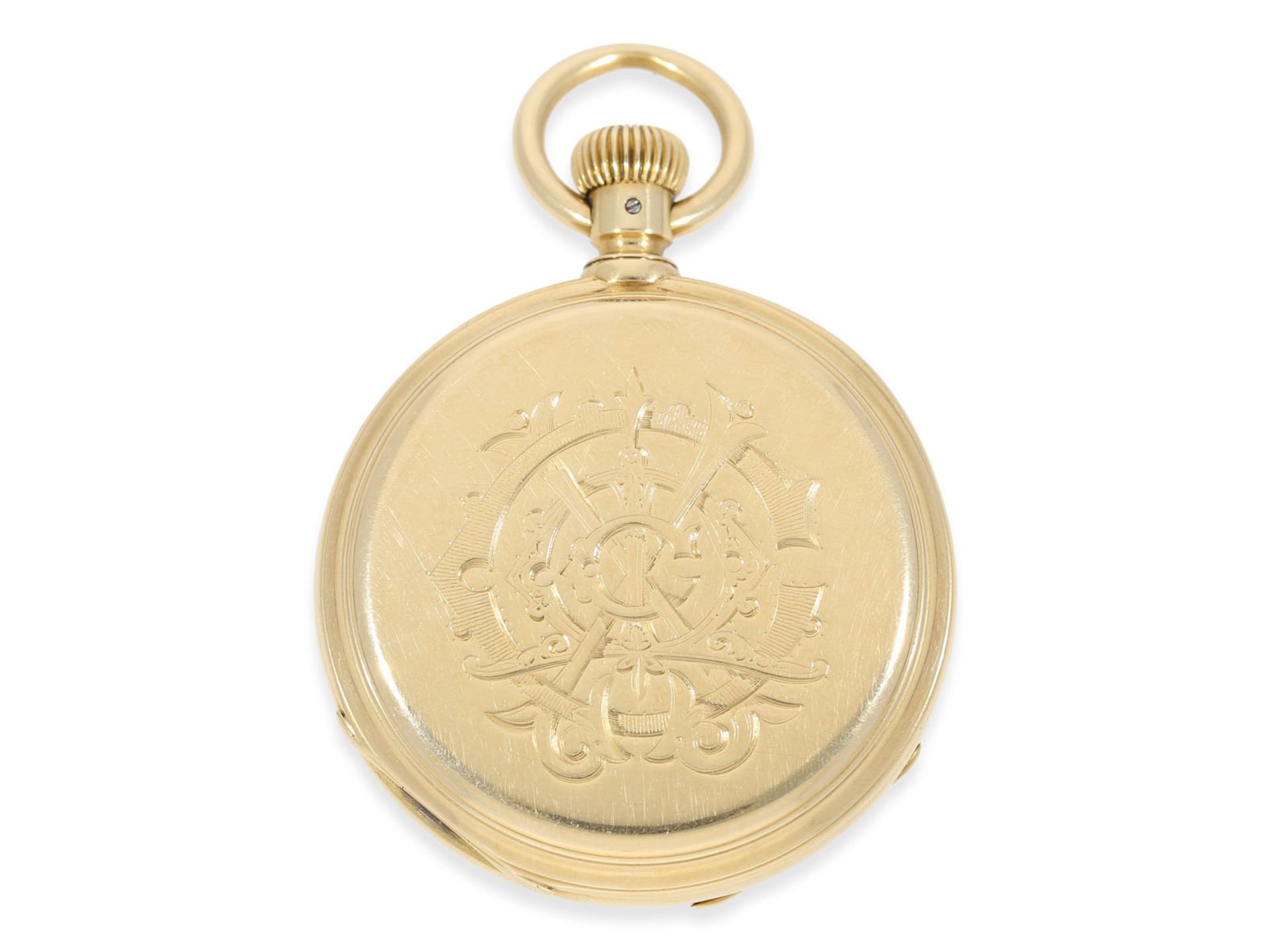 Pocket watch: very early and rare A. Lange & Söhne man's pocket watch of best quality 1A, - Bild 4 aus 4