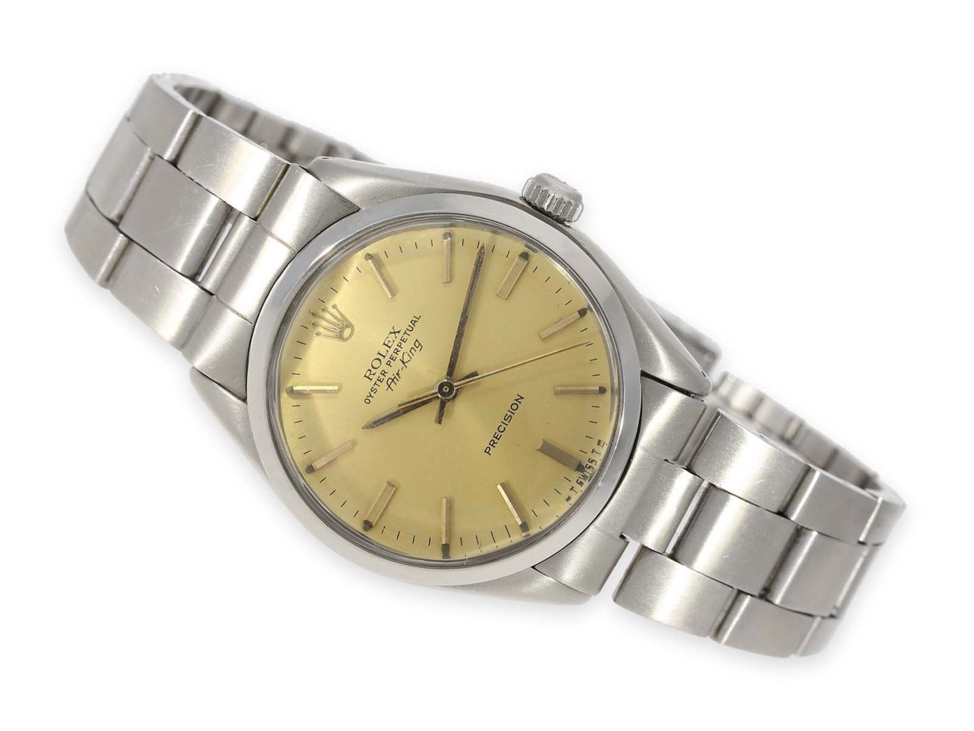 Wristwatch: Rolex Air King Ref. 5500 from 1981, delivery from original ownerCa. Ø34.5mm, stainless