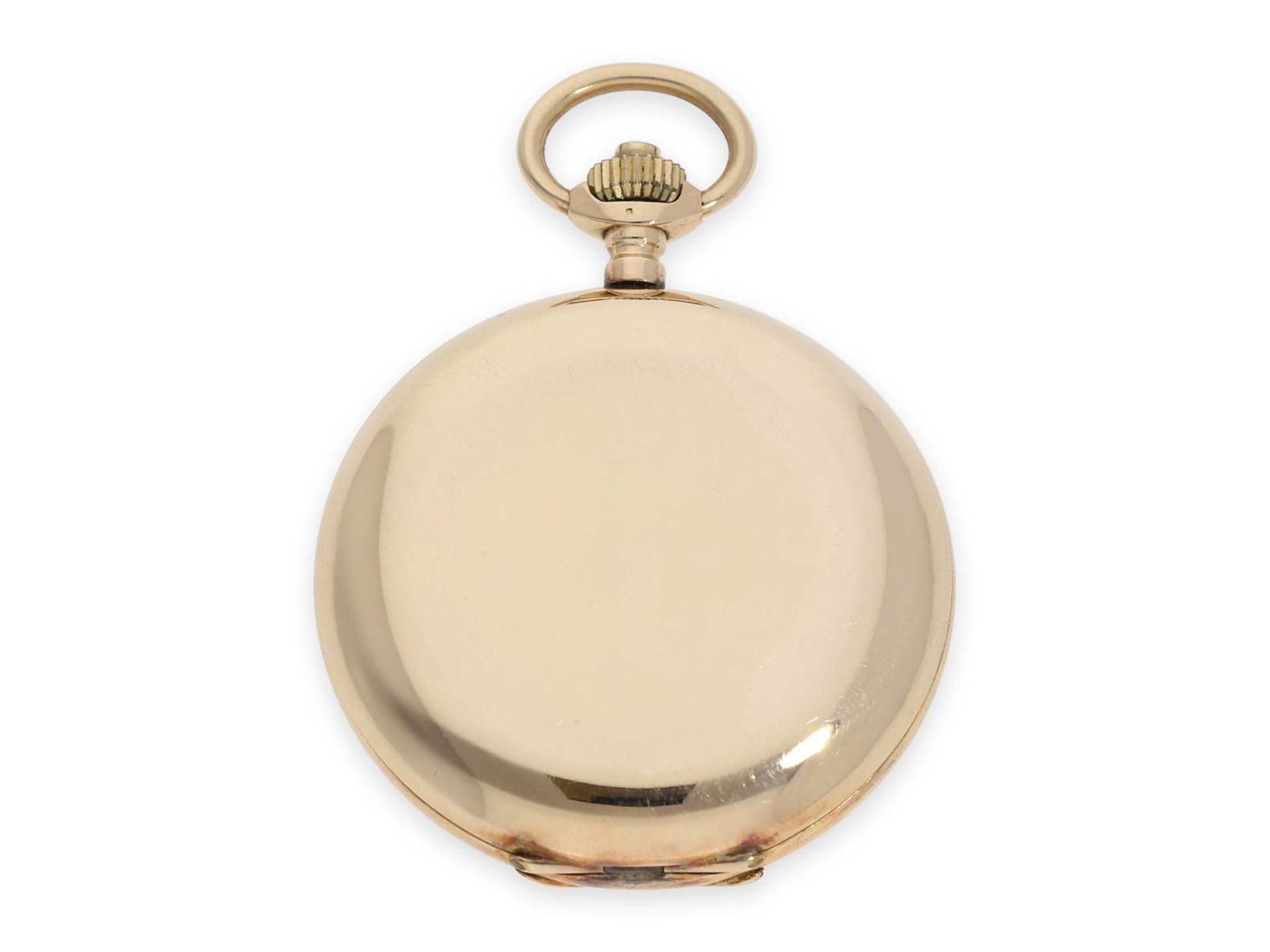 Pocket watch: especially heavy and extremely massive Ankerchronometer by Henry Moser, ca. 1905Ca. - Bild 5 aus 6