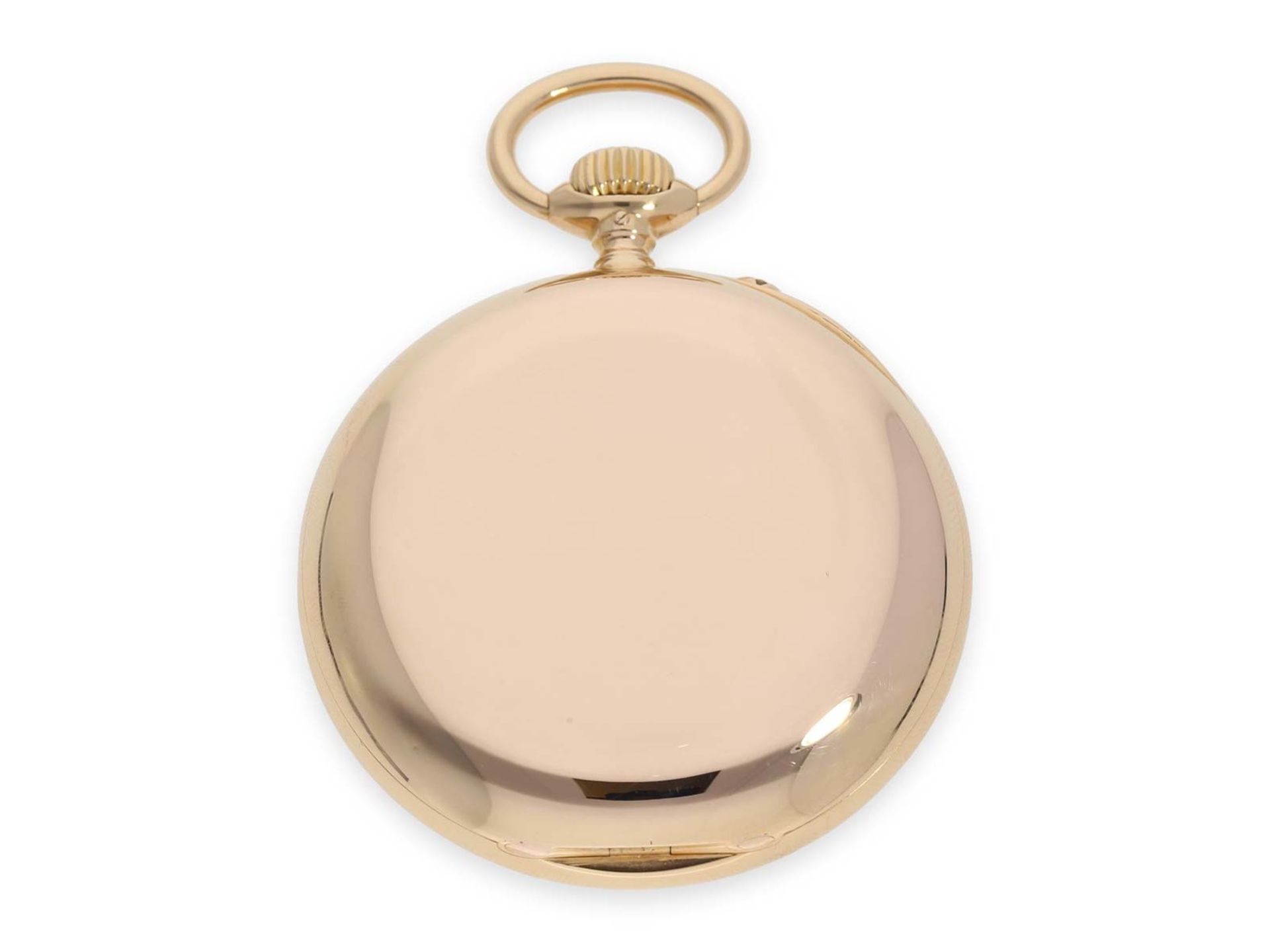 Pocket watch: heavy and large pink gold A. Lange & Söhne pocket watch with the rare calibre 45, - Bild 5 aus 6