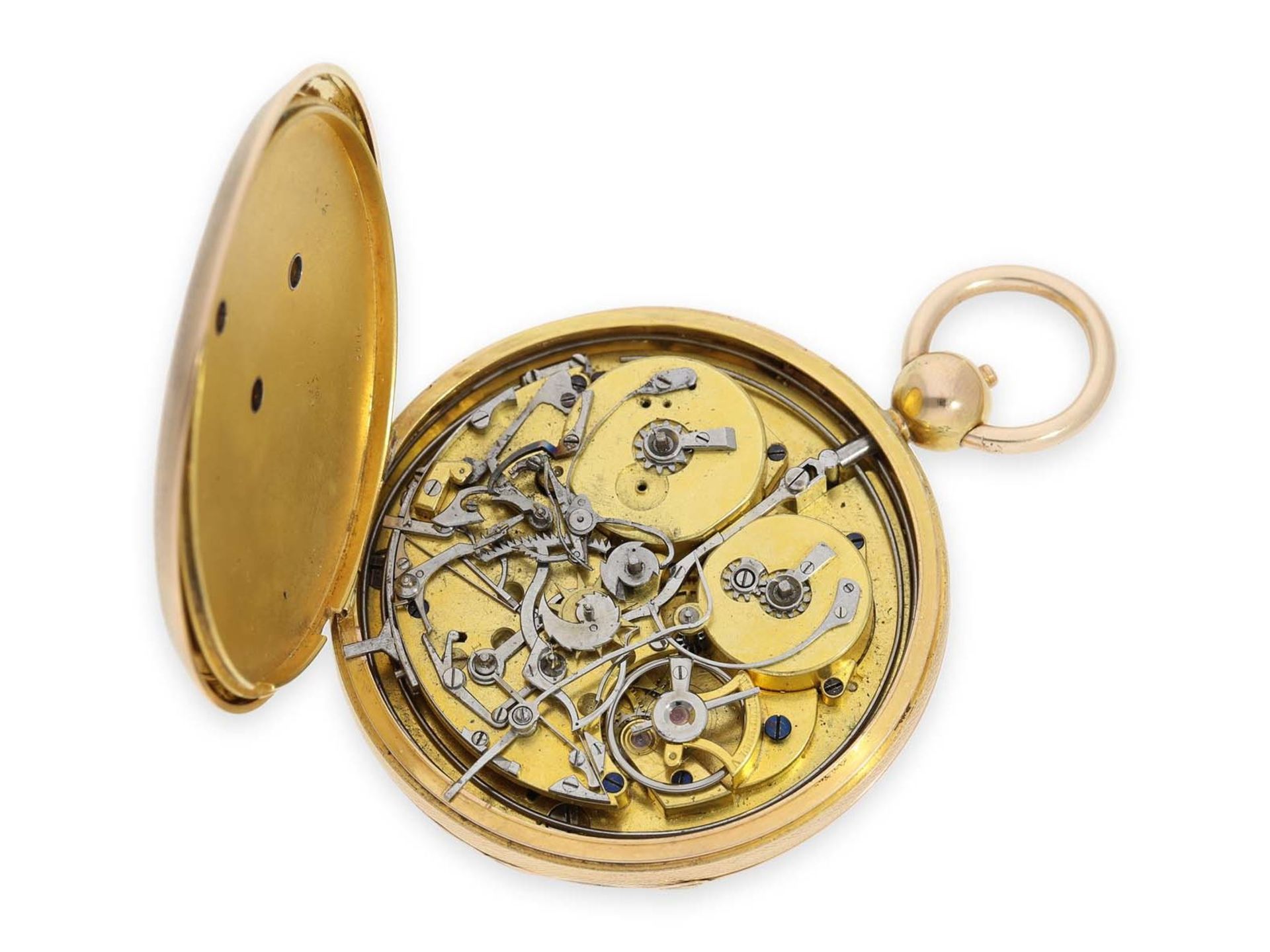 Pocket watch: highly complicated Lepine with Grande Sonnerie, Petite Sonnerie and Repeater, - Bild 2 aus 5