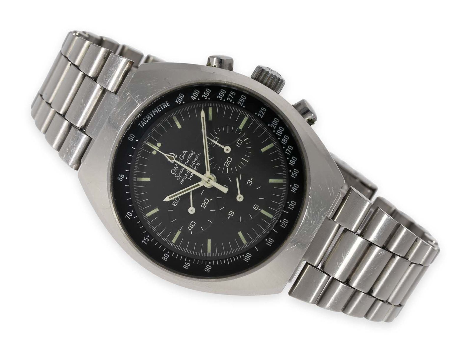 Wristwatch: vintage Omega Speedmaster Chronograph "Mark II", reference 145.014, ca. 1970Ca. Ø42mm,