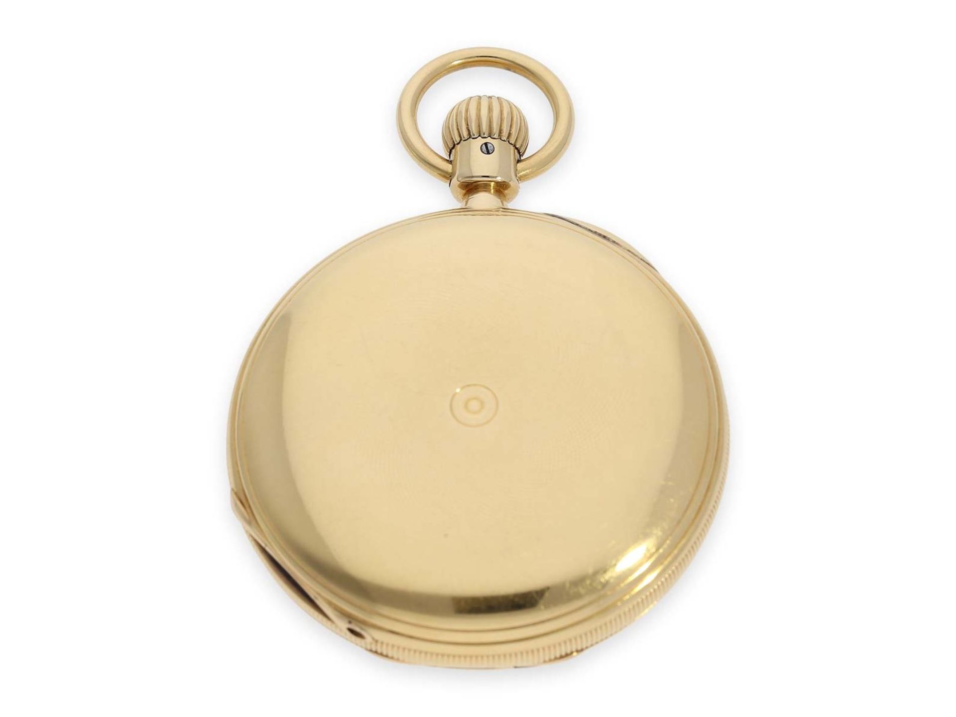 Pocket watch: exceptionally early and heavy A. Lange Dresden gold hunting case watch in best - Bild 6 aus 8