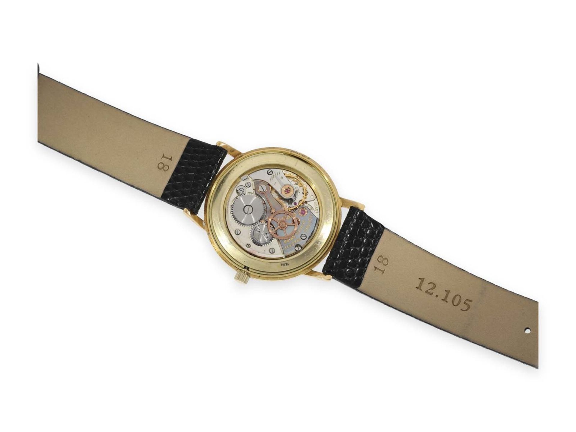 Wristwatch: vintage Rolex "Precision" man's watch Ref. 9708 in rare 18K gold version with original - Bild 3 aus 5