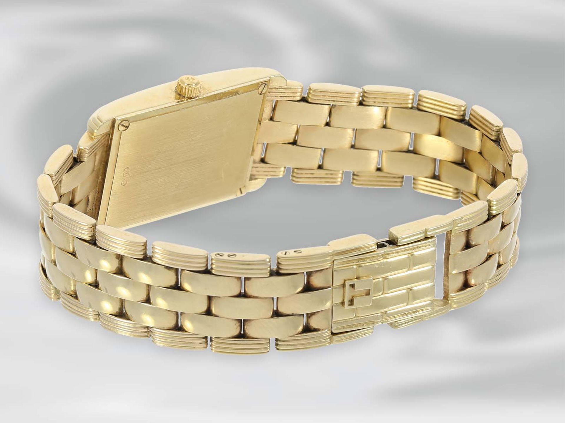 Armbanduhr: elegante Damenuhr der Marke Tissot, 14K Gold, Ref. T73231432, OriginalpapiereCa. 17cm - Bild 3 aus 4