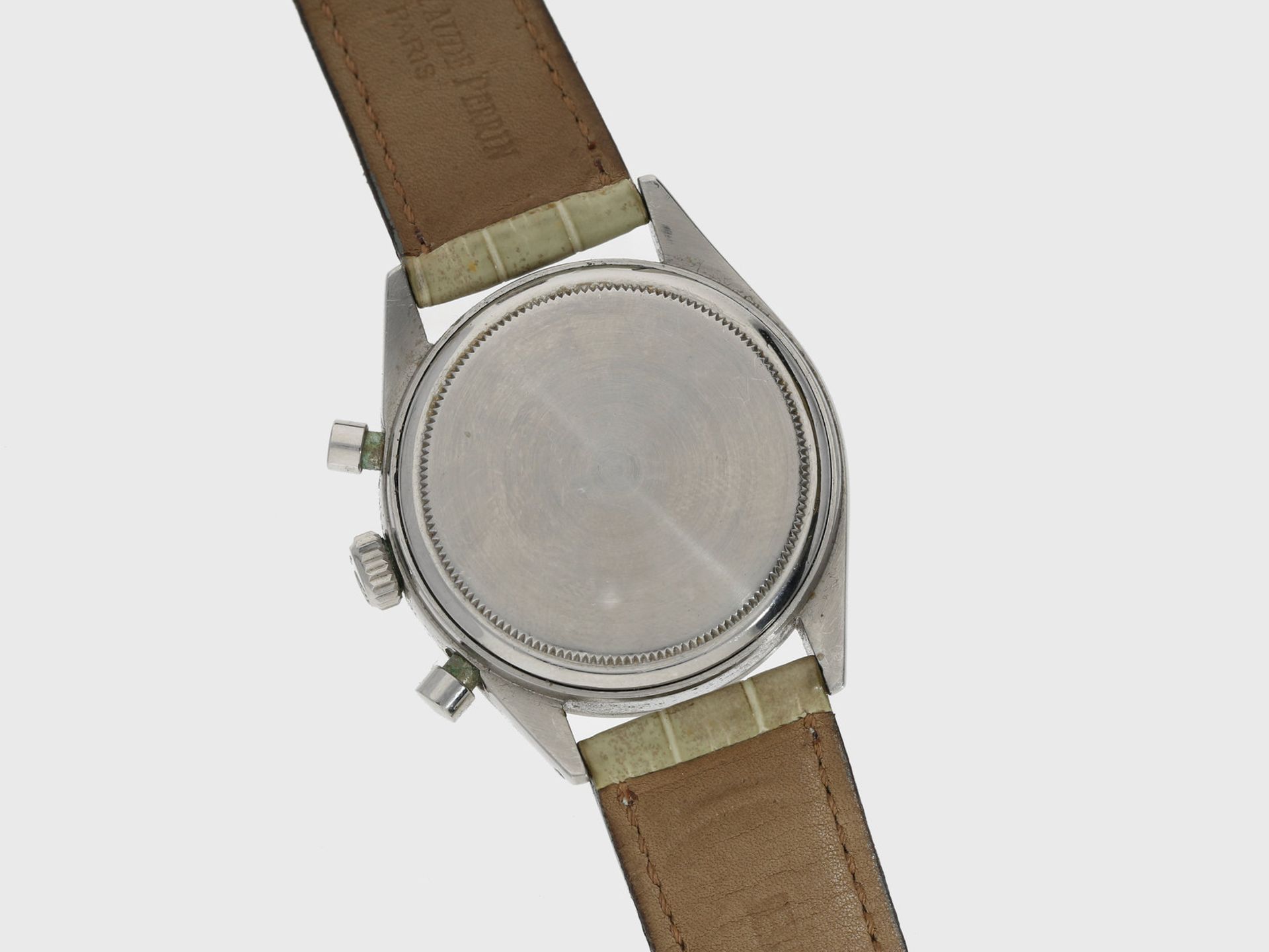 Armbanduhr: äußerst rarer, früher Rolex Stahl-Chronograph Ref. 6238, sog. "Pre-Daytona", ca.1964, - Image 3 of 4