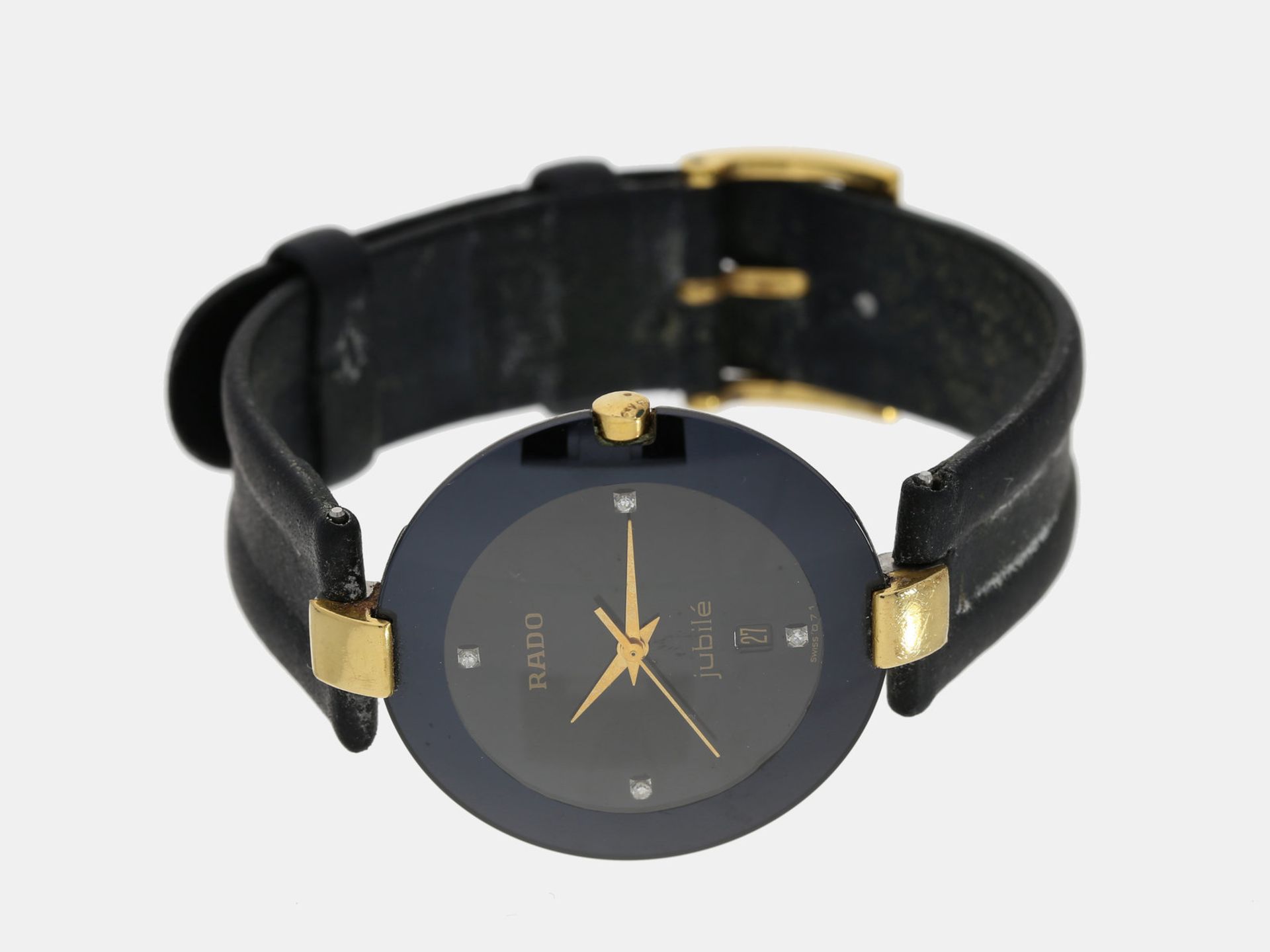 Armbanduhr: Damenuhr Rado Jubilè, 90er JahreCa. Ø32,5mm, Edelstahl, Quarzwerk, Saphirglas,