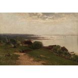 Heinrich Kohnert1850 Tilsit - 1905 Berlin - Seenlandschaft - Öl/Lwd. 50,5 x 75 cm. Sign. r. u.: H.