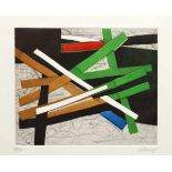 Bertrand Dorny1931 Paris - 2015 Paris - Abstrakte Komposition - Farbige Aquatintaradierung mit