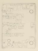 Arnold Leissler d. J.Hannover 1939 - Hannover 2014 - Füße - Lithografie/Papier. A 50/21. 47,5 x 35,5