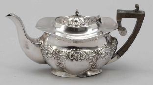 Teekanne / Tea PotBirmingham/England, um 1902/03. 925er Silber. Punzen: Herst.-Marke, Stadt- und