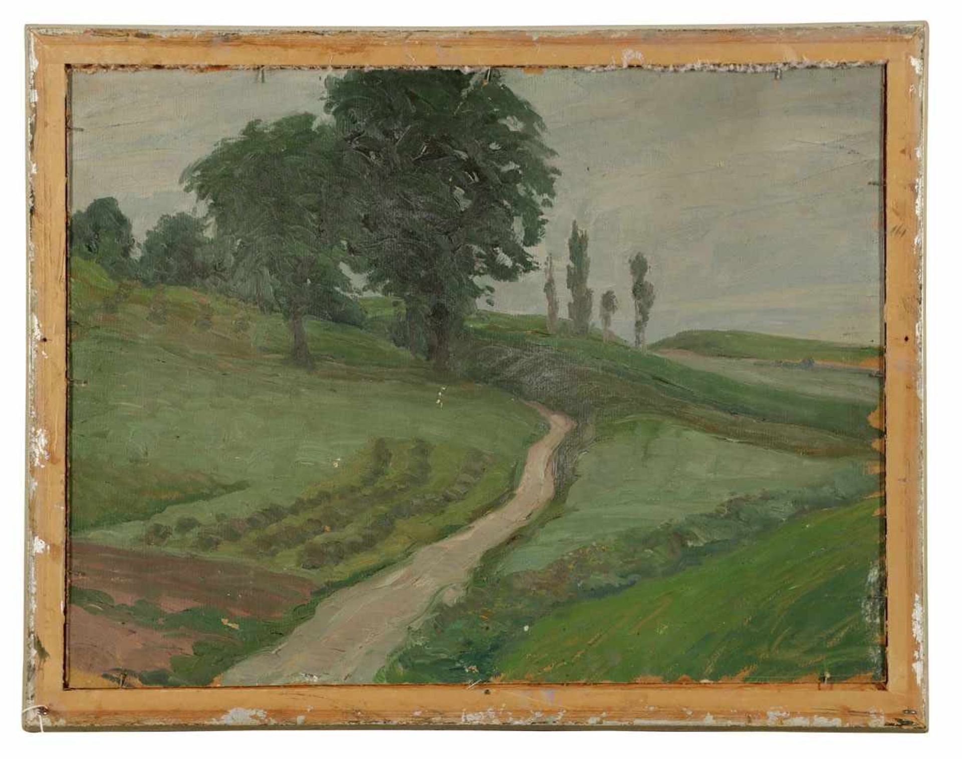 Felix Eisengräber1874 Leipzig - 1940 München - Sommerliche Wiesenlandschaft - Öl/Karton. 50,5 x 67 - Image 3 of 3