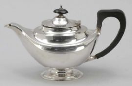 Teekanne / Tea PotHawksworth, Eyre & Co/Sheffield/England, um 1919. 925er Silber. Punzen: Herst.-