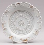 Teller mit KristallmusterStaatliche Porzellan Manufaktur, Meissen 1924-1934. Porzellan, weiß,