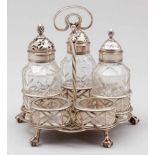 Seltene MenageEdward Aldridge & Co/London/England, um 1761/62. 925er Silber. Punzen: Herst.-Marke,
