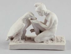 Ganymed, den Adler des Zeus tränkendKönigliche Porzellanmanufaktur, Kopenhagen 1870-1890.