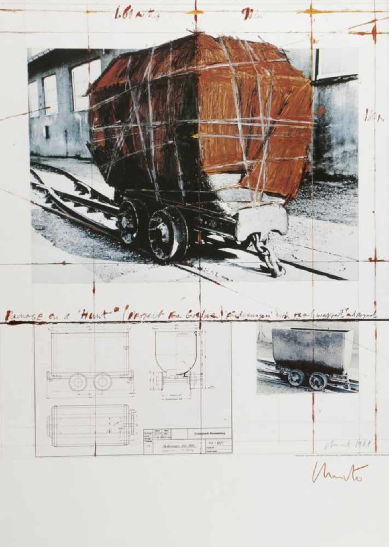 Christo1935 Gabrovo, Bulgarien - lebt und arbeitet in New York - "Package on a hunt" (Project for
