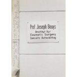 Joseph Beuys1921 Krefeld - 1986 Düsseldorf - "Prof. Joseph Beuys" - Offset/Papier. 73/100. 84 x 59