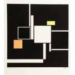 Walter Dexel1890 München - 1973 Braunschweig - "Quadrate" - Farbserigrafie/Papier. 37,3 x 36 cm,