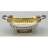 Biedermeier Henkelkorb / BowlJohan Christoph Hildebrandt/Braunschweig, um 1830. Silber. Punzen: