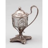 Biedermeier Senftopf / Mustard PotKopenhagen/Dänemark, um 1813. Silber. Punzen: Herst.-Marke, Stadt-