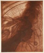 Johann Michael Bossard1874 Zug - 1950 Jesteburg - "Der Starke" - Radierung/Papier. 59,7 x 49,4 cm,