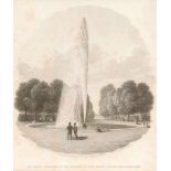 Robert Wallis1794 London - 1878 Brighton - "The Great Fountain in the Garden of the Kings Palace