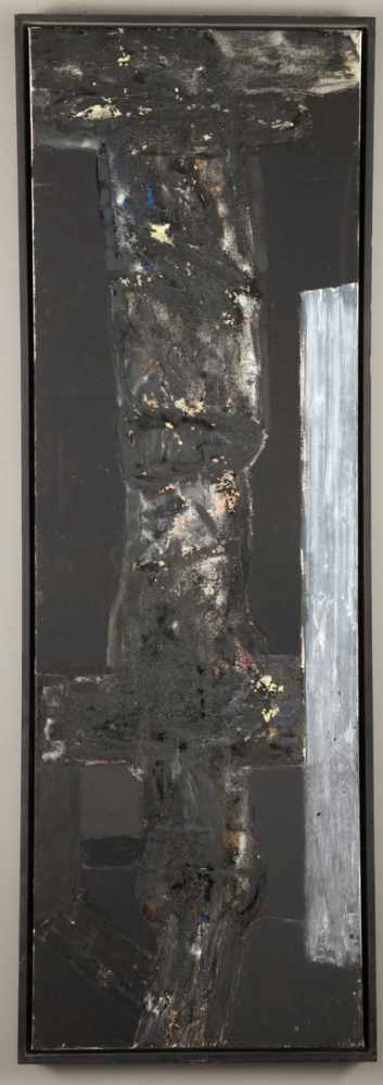 Burkhard Held1953 Berlin - "Fensterfigur II" - Öl/Lwd. 200 x 65 cm. Rückseitig sign., betit. und