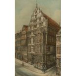 Carl Buchheister1890 Hannover - 1964 Hannover - "Leibnizhaus (Hannover)" - Aquarell und Tusche/