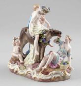 Figurengruppe Silen auf EselKönigliche Porzellan Manufaktur, Meissen um 1860-1870. Porzellan,