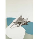 Lynn Chadwick1914 London - 2003 Strout - "Hommage a Picasso" - Farblithografie/Papier. 76 x 56 cm (