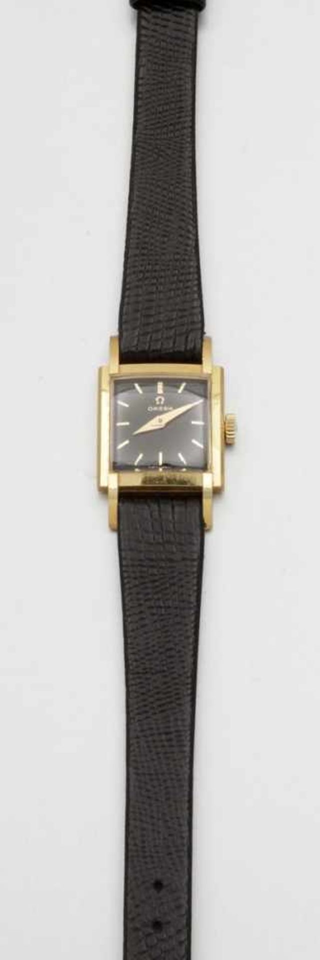 Omega-Damenarmbanduhr um 1954Fa. Omega Watch & Co., Schweiz. 750/- Gelbgold, gestempelt. Gewicht: - Bild 2 aus 2