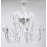 7flg. Murano DeckenlampeBarovier & Toso/Venedig/Italien. Glas. 110 x 80 cm.