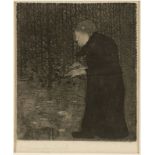 Paula Modersohn-Becker1876 Dresden - 1907 Worpswede - "Blinde Frau im Walde" - Aquatintaradierung/
