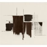 Künstler des 20. Jahrhunderts- Komposition - Öl/Hartfaser. 70 x 80 cm. Rahmen. Vereinzelt minimale