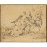 Peter Paul Rubens1577 Siegen - 1640 Antwerpen nach - "Allegorie der Stärke" - Kupferstich. 45,5 x 55