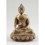 BuddhaBurma, um 1900. Bronze. H. 26 cm. Zweiteilig gegossen und zusammengesetzt.