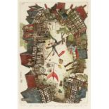 Ingrid Schmeck1944 Posen - "Goslar" - Aquarellierte Radierung/Papier. 3/200. 33,3 x 22,5 cm, 52 x
