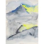 Helmut Silbermann1948 Dresden - Berglandschaft - Aquarell/Papier. 38,6 x 28,5 cm. Monogr. Mitte