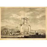Daniel Lerpinière1745 - 1785 London nach - "The Arch of Theseus or of Hadrian" - Kupferstich. Falze.