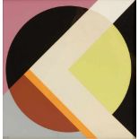 Walter Dexel1890 München - 1973 Braunschweig - "diagonal geteilt" - Farbserigrafie/Karton. 35,5 x